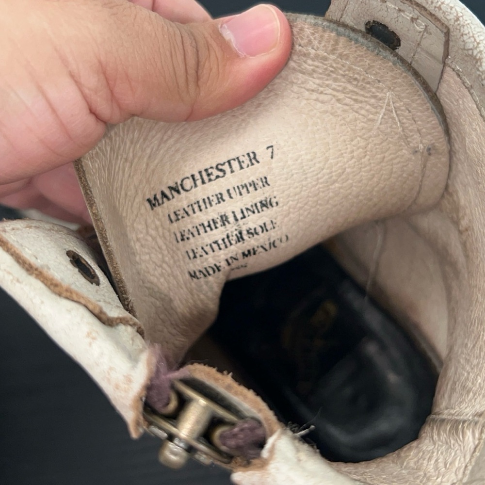 FREEBIRD Manchester Cream Combat Boot - Picture 8 of 9